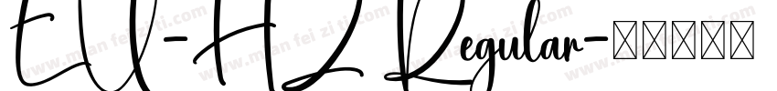 EU-HZ Regular字体转换